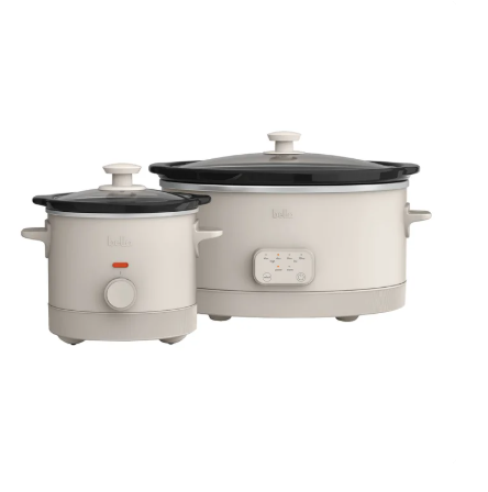 bella 6-quart Programmable Slow Cooker with Additional 2-quart Slow Cooker Set