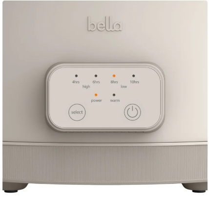 bella 6-quart Programmable Slow Cooker with Additional 2-quart Slow Cooker Set