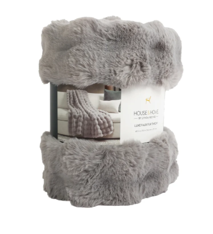 Bubble Faux Fur Throw