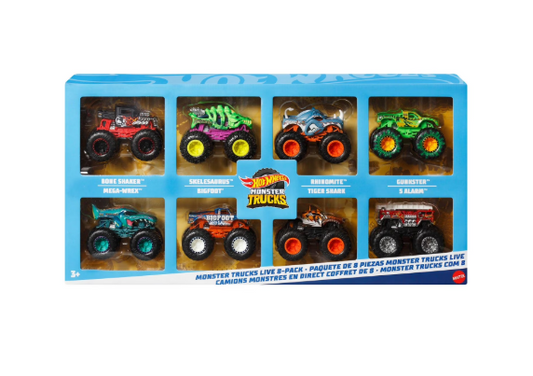 Hot Wheels Monster Trucks Live, 8 pk.