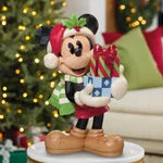 Disney Holiday Mickey with Presents Statue by Jim Shore