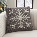 Mina Victory Loop Holiday Pillow, 22” x 22"