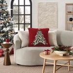 Mina Victory Loop Holiday Pillow, 22” x 22"