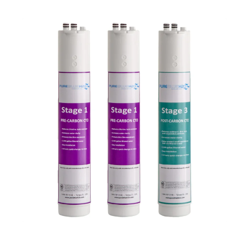 Pure Blue 1-Year Filter Pack for 1:1 Reverse Osmosis Water Filtration System