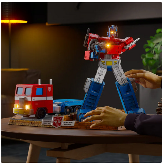 4D Build: Transformers Optimus Prime & Truck 3D Model Kit Puzzle
