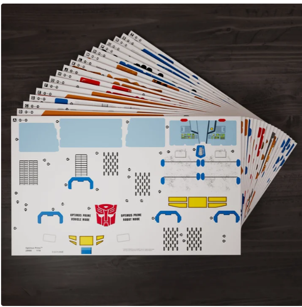 4D Build: Transformers Optimus Prime & Truck 3D Model Kit Puzzle