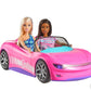 Hot Wheels Barbie RC Convertible Car with 2 Barbie Dolls