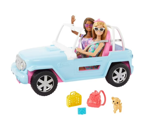 Barbie Dolls Vehicle Playset with Accessories