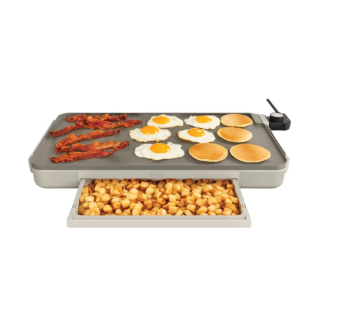 bella 12" x 22" XL Griddle with Warming Tray