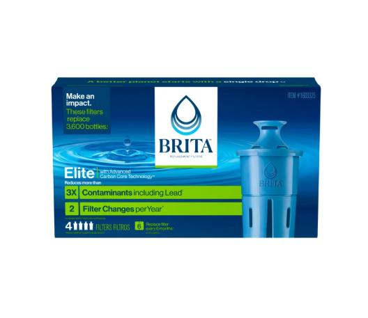 Brita Elite Replacement Water Filters, 4-count