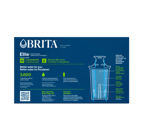 Brita Elite Replacement Water Filters, 4-count