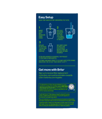 Brita Elite Replacement Water Filters, 4-count