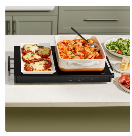 Chefman Electric Warming Tray with Adjustable Temperature Control