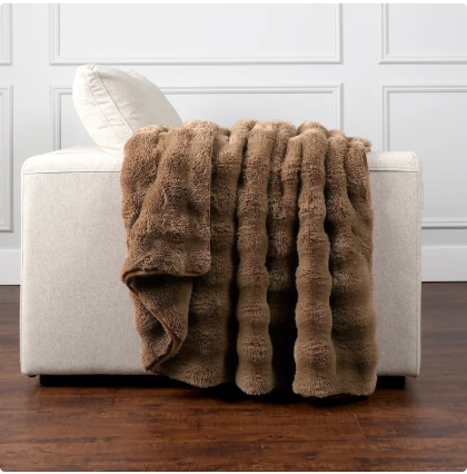 Bubble Faux Fur Throw