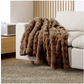 Bubble Faux Fur Throw
