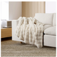 Bubble Faux Fur Throw