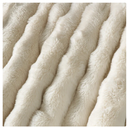 Bubble Faux Fur Throw