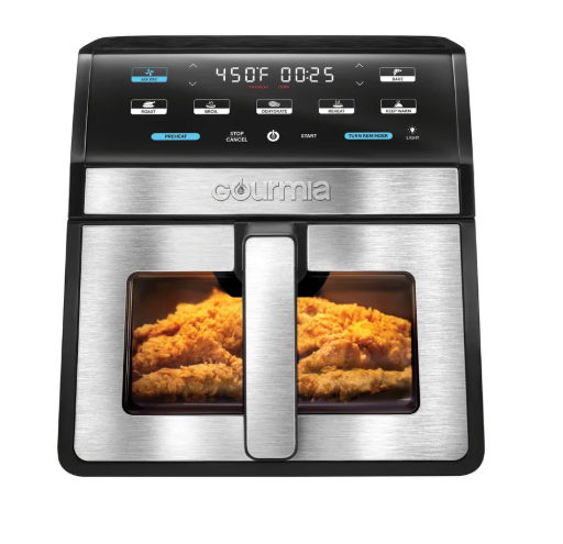 Gourmia 8-Quart Digital Air Fryer with Window & Light