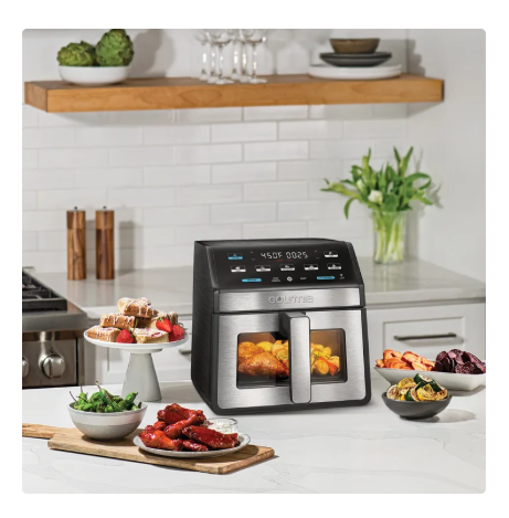 Gourmia 8-Quart Digital Air Fryer with Window & Light