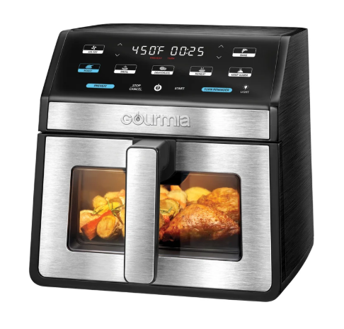 Gourmia 8-Quart Digital Air Fryer with Window & Light