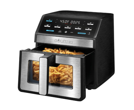 Gourmia 8-Quart Digital Air Fryer with Window & Light