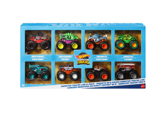 Hot Wheels Monster Trucks Live, 8 pk.
