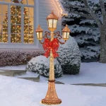 7’ LED Triple Lamp Post