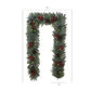 9' Pre-lit LED with Twinkle Artificial Decorated Garland, Red