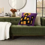 Mina Victory Loop Halloween Pillow, 22” x 22"