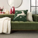 Mina Victory Loop Holiday Pillow, 22” x 22"