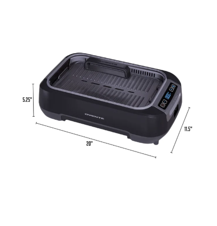 Ovente Smokeless Griddle & Grill System