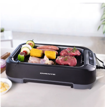Ovente Smokeless Griddle & Grill System