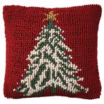 Mina Victory Loop Holiday Pillow, 22” x 22"