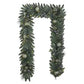 9' Pre-lit LED with Twinkle Artificial Decorated Garland, Metallic