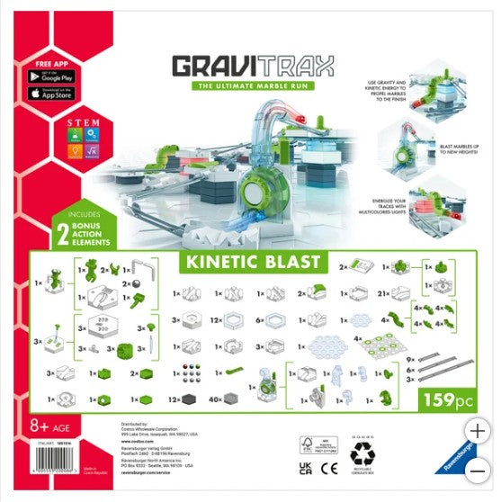 GraviTrax Kinetic Blast Marble Run Set