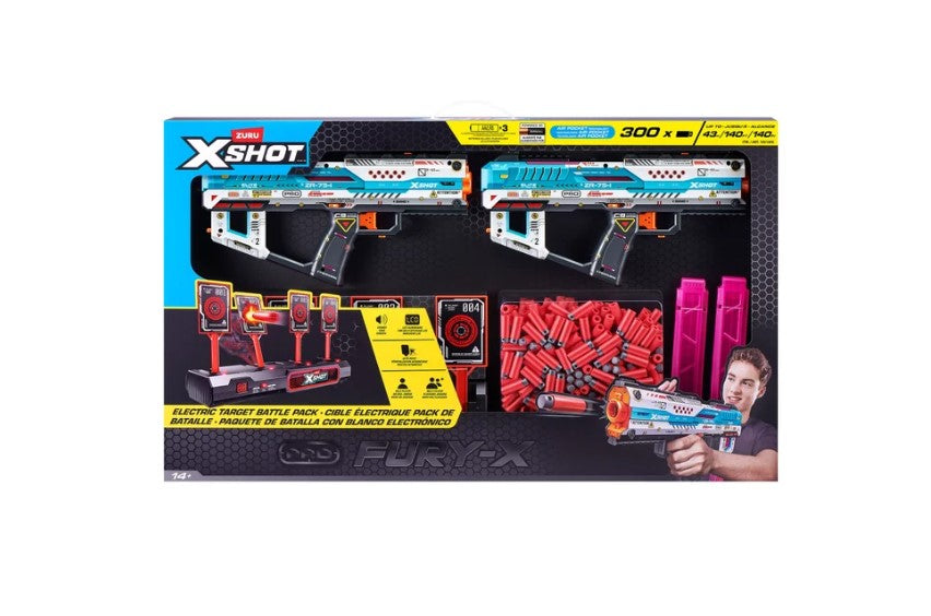 Zuru X-Shot Pro Fury-X Battle Blaster, 2-pack
