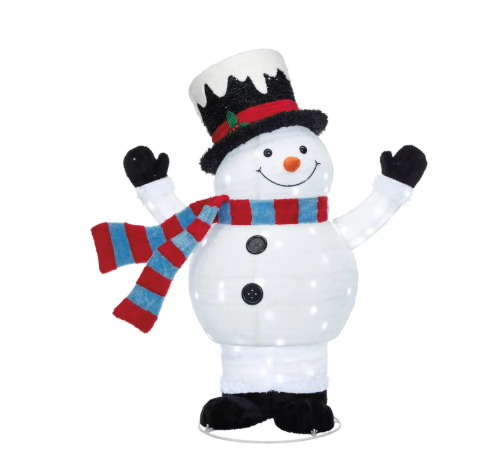 Pop Up Snowman Family with LED Lights, Set of 3