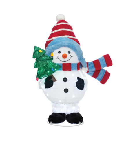 Pop Up Snowman Family with LED Lights, Set of 3