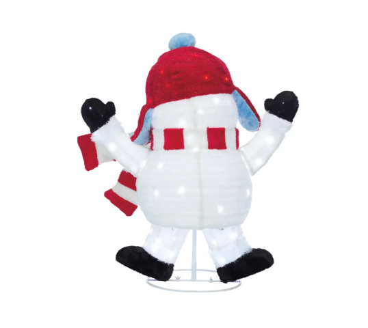 Pop Up Snowman Family with LED Lights, Set of 3