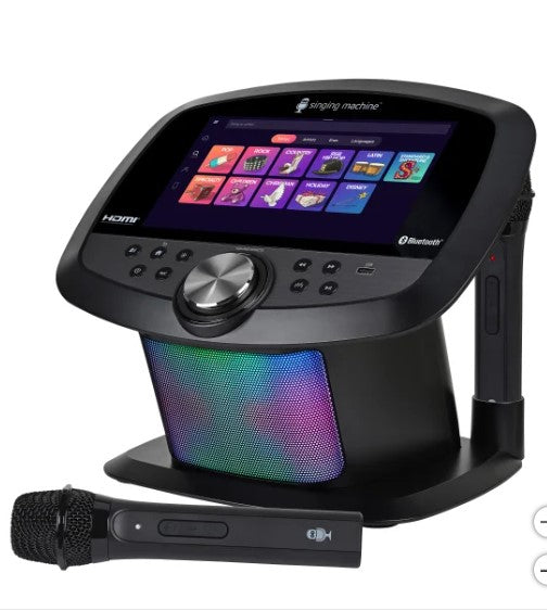 Singing Machine Ultimate Karaoke Party System with Vocal Removal & Charging Mics