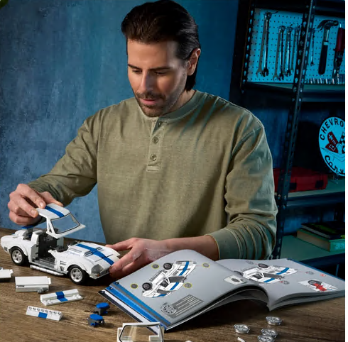 Mattel Brick Shop Hot Wheels Cadillac GTP & Corvette Bundle